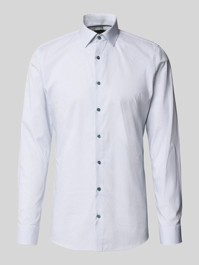 OLYMP No. Six Super Slim Fit Business-Hemd mit Kentkragen Silber 2