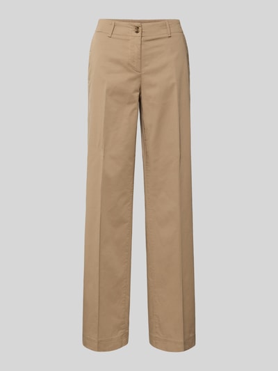 Brax Chino mit Bügelfalten Beige 2