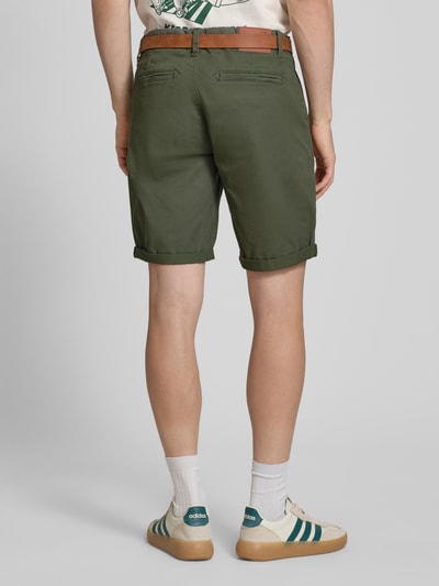 Redefined Rebel Shorts mit Gürtel Modell 'MIKE' Dunkelgruen 5