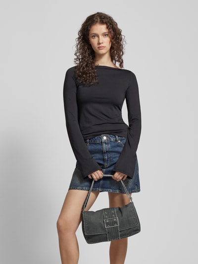 WEEKDAY Handtasche in Denim-Optik Modell 'Kylie' Black 1