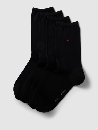 Tommy Hilfiger Socken mit Label-Stitching im 4er-Pack Black 1