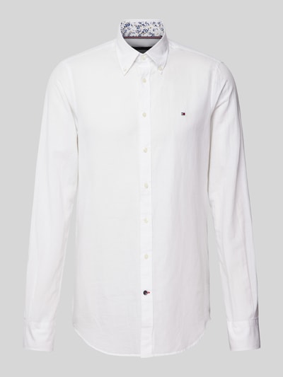 Tommy Hilfiger Tailored Business-Hemd mit Button-Down-Kragen Weiss 2