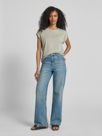 Tom Tailor Denim Regular Fit T-Shirt mit Streifenmuster Schilf 1