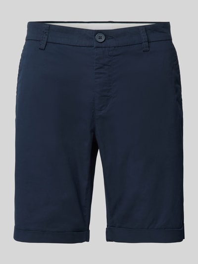 Knowledge Cotton Apparel Regular Fit Bermudas Modell 'CHUCK' Dunkelblau 2