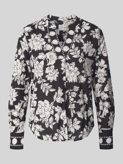 Emily Van den Bergh Blusenshirt mit V-Ausschnitt BLACK 2