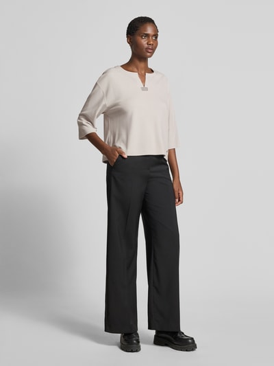 monari Sweatshirt met strass-steentjes Beige - 1