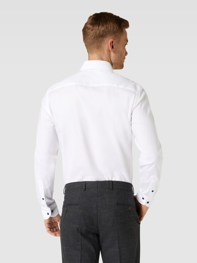 Profuomo Slim fit zakelijk overhemd met haaikraag, model 'CUTAWAY' Wit - 5