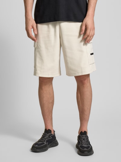 EA7 Emporio Armani Sweatshorts mit elastischem Bund Offwhite 4