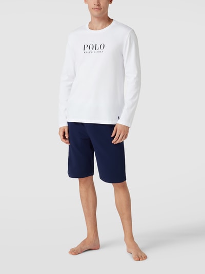 Polo Ralph Lauren Underwear Longsleeve mit Label-Print Modell 'LIQUID' Weiss 1