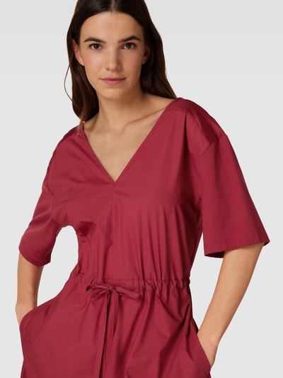 Weekend Max Mara Jumpsuit mit V-Ausschnitt Modell 'LEPIDO' Bordeaux 3