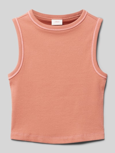 s.Oliver RED LABEL Tanktop met contraststrepen Terracotta - 1