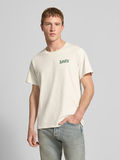 Levi's® T-shirt o kroju relaxed fit z czystej bawełny Złamany biały 4