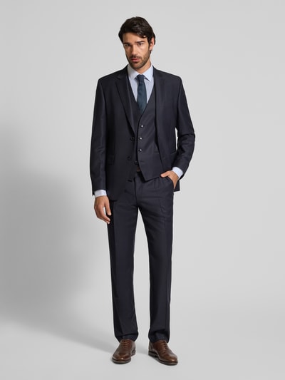 Jake*s Regular Fit Freizeithemd aus Baumwolle mit Sportmanschetten Bleu 1