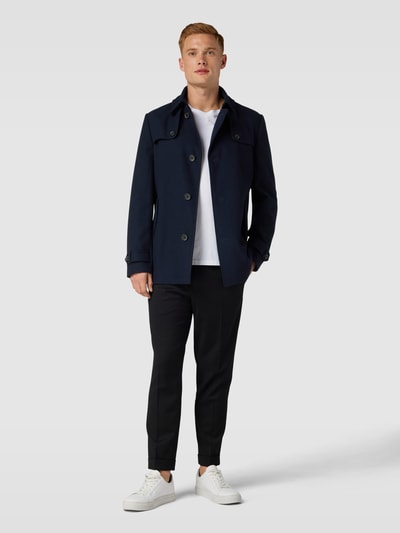 s.Oliver BLACK LABEL Jacke mit Umlegekragen und Ärmelriegeln Marine 1