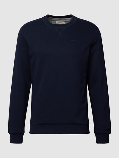 s.Oliver RED LABEL Sweatshirt mit Rundhalsausschnitt Marine 2