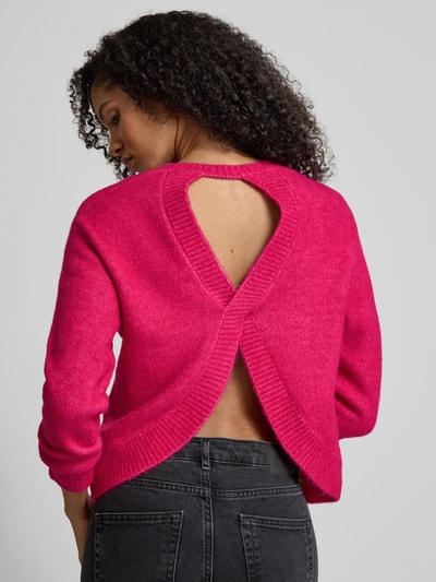 SUNCOO PARIS Strickpullover mit Rundhalsausschnitt Modell 'PLAMEDI' Pink 3