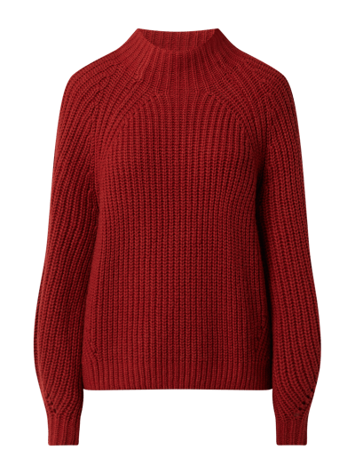 Tom Tailor Pullover mit Woll-Anteil  Dunkelrot 2