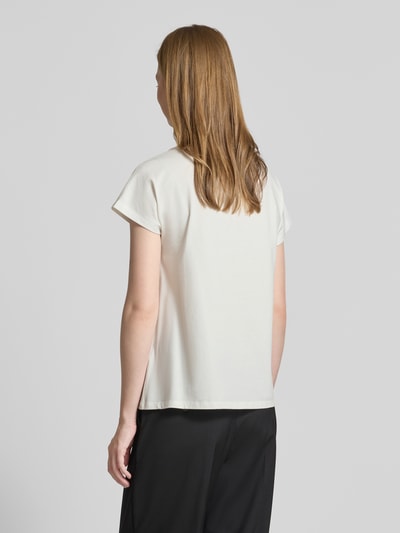 s.Oliver BLACK LABEL Regular Fit T-Shirt aus Baumwoll-Mix Offwhite 5