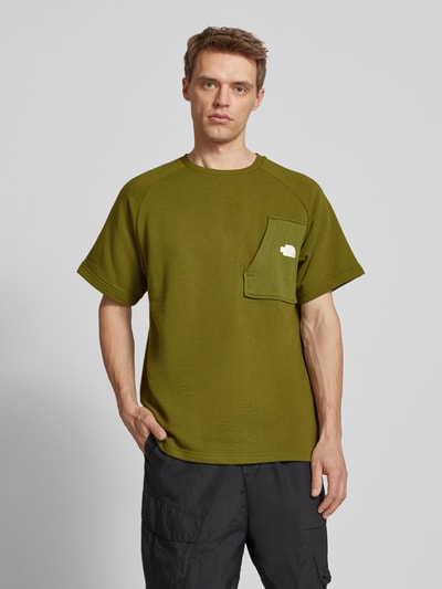 The North Face T-Shirt mit Brusttasche Modell 'TERRY' Oliv 4