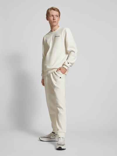 CHAMPION Sweatpants mit Label-Detail Offwhite 1