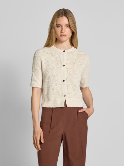 Someday Gebreid jack met 1/2-mouwen, model 'Tibelita' Zand - 4