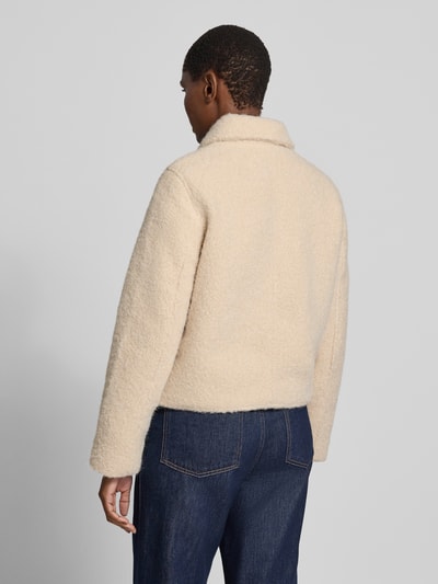 VERO MODA Zipperjack met goudkleurige sierknopen Ecru - 5