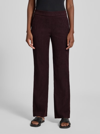 TONI Stoffen broek met elastische band, model 'Jenny' Bordeaux - 4