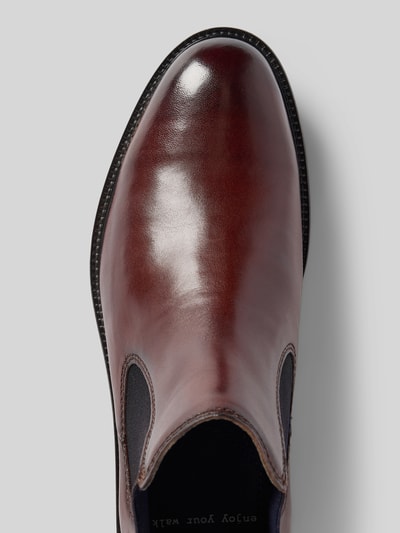 bugatti Boots aus Leder mit elastischen Einsätzen Modell 'Bonifacio' Mittelbraun 3