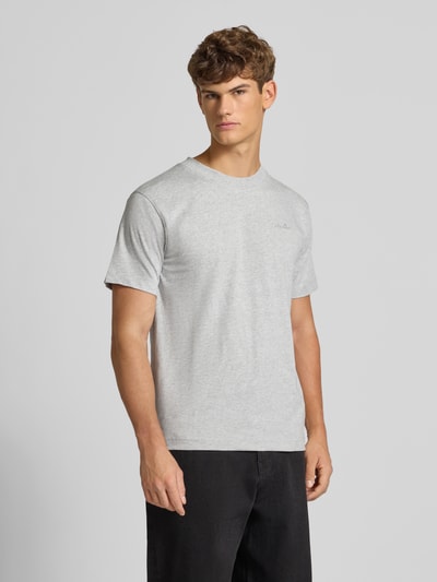 Ellesse T-shirt met labelstitching en ronde hals Lichtgrijs - 4