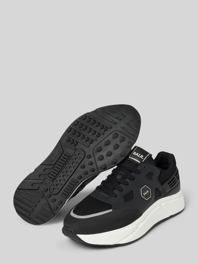 Balr. Sneakers met labelapplicatie, model 'Hexline' Zwart - 4