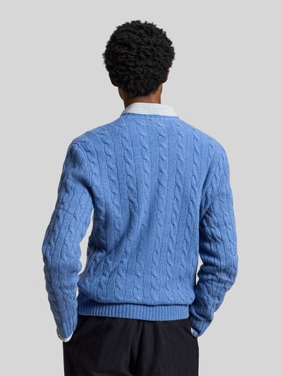 Polo Ralph Lauren Regular Fit Pullover aus Woll-Kaschmir-Mix Jeansblau 5