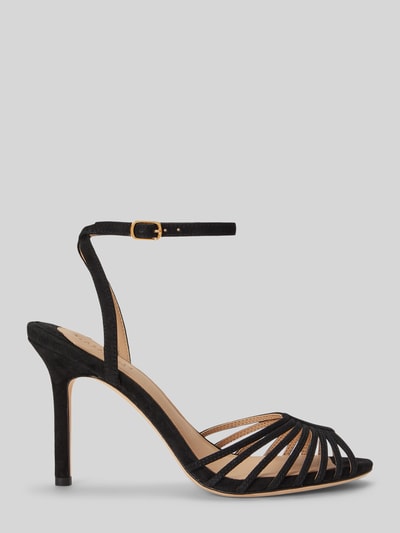 Lauren Ralph Lauren Sandaletten aus echtem Veloursleder Modell 'MCKAYLA' Black 2