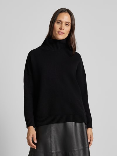 Weekend Max Mara Strickpullover mit Stehkragen Modell 'BORGIA' Black 4