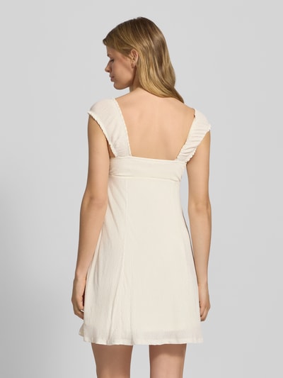 Only Tailliertes Minikleid mit Raffung Modell 'HELDA' Offwhite 5