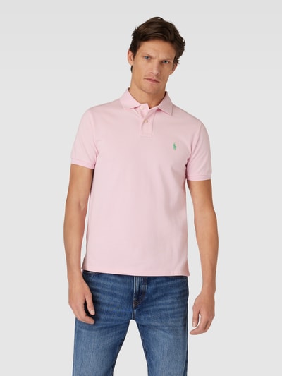 Polo Ralph Lauren Koszulka polo o kroju slim fit z wyhaftowanym logo Różowy 4