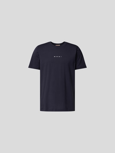 Marni T-Shirt mit Label-Print Blau 2