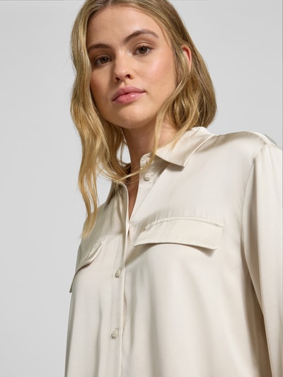 Style Icon Collection Satinbluse mit Knopfleiste - curated by Anouk Yve Ecru 3