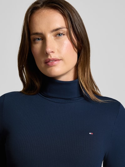 Tommy Hilfiger  Slim fit shirt met lange mouwen van viscosemix Marineblauw - 3