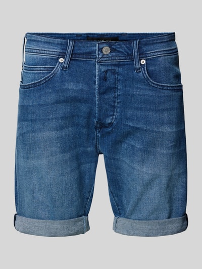 Replay Tapered fit korte jeans met knoopsluiting Blauw - 2