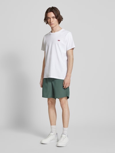 Jack & Jones Regular Fit Shorts mit Strukturmuster Modell 'JAIDEN MASSIMO' Dunkelgruen 1