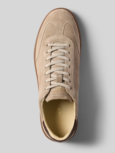 Gant Sneakers van leer met vetersluiting, model 'Cuzmo' Taupe - 3
