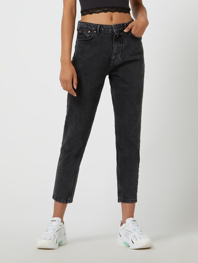 Review Skinny fit high waist jeans met stretch  Zwart - 4