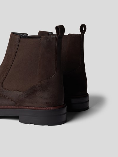 Bally Chelsea Boots mit Lochstickerei Dunkelgrau 3