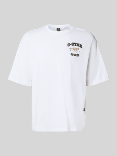 G-Star Raw Regular fit T-shirt met logoprint, model 'Running Dog' Wit - 2