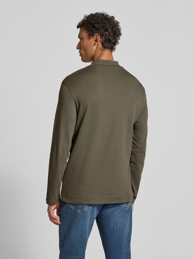 Christian Berg Men Shirt met lange mouwen en opstaande kraag Metallic groen - 5