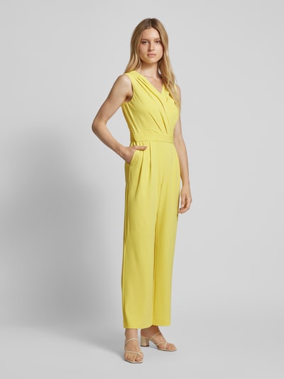 comma Jumpsuit in wikkellook Geel - 1