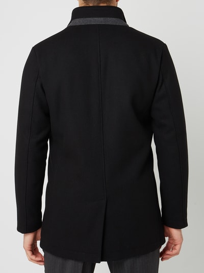 SELECTED HOMME Jacke mit Woll-Anteil Modell 'Simon' Black 5