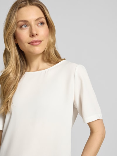 s.Oliver BLACK LABEL regular fit blouseshirt met naadritssluiting Wit - 3