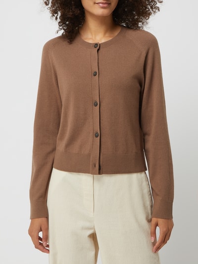 Marc O'Polo Cardigan met kasjmiergehalte  Middenbruin - 4