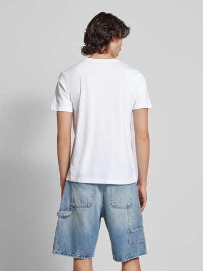 Tom Tailor Denim T-Shirt mit Rundhalsausschnitt Weiss 5